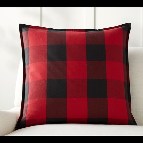 red buffalo check pillow